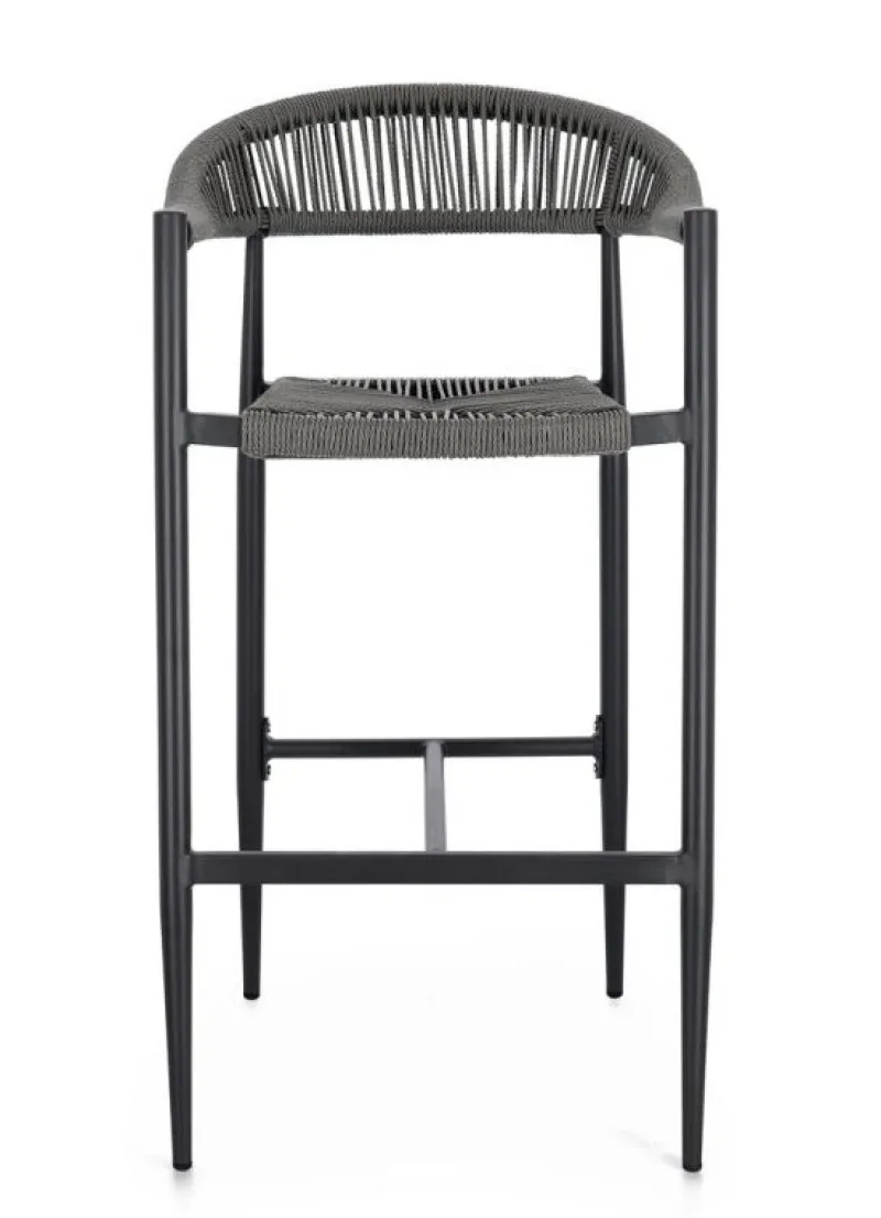 Bizzotto SGABELLO BAR JANDIA ANTRACITE/GRIGIO
