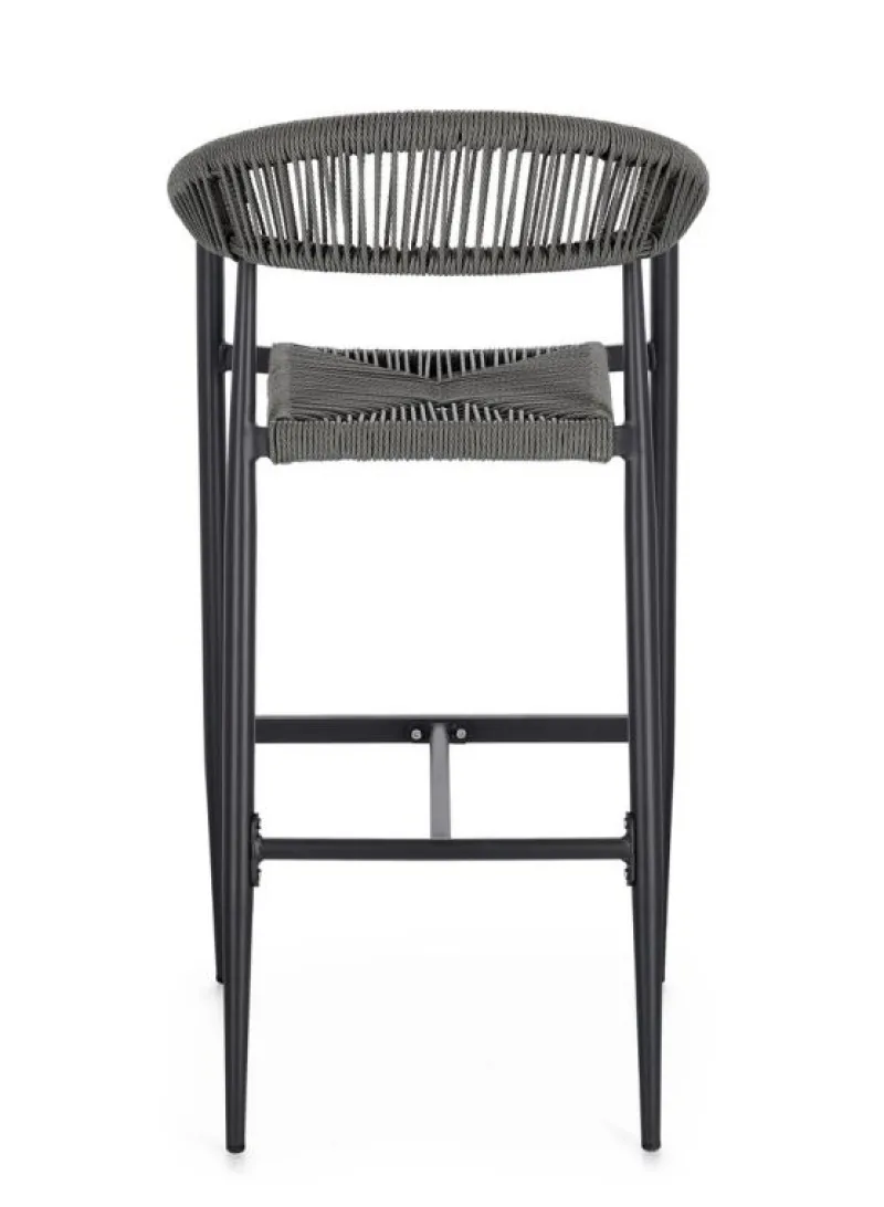 Bizzotto SGABELLO BAR JANDIA ANTRACITE/GRIGIO