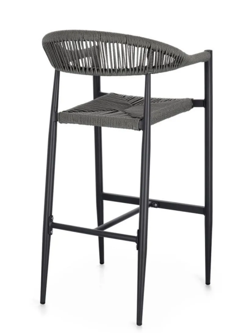 Bizzotto SGABELLO BAR JANDIA ANTRACITE/GRIGIO