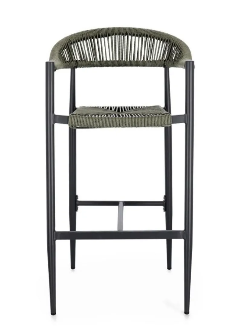 Best Bizzotto SGABELLO BAR JANDIA ANTRACITE/VERDE