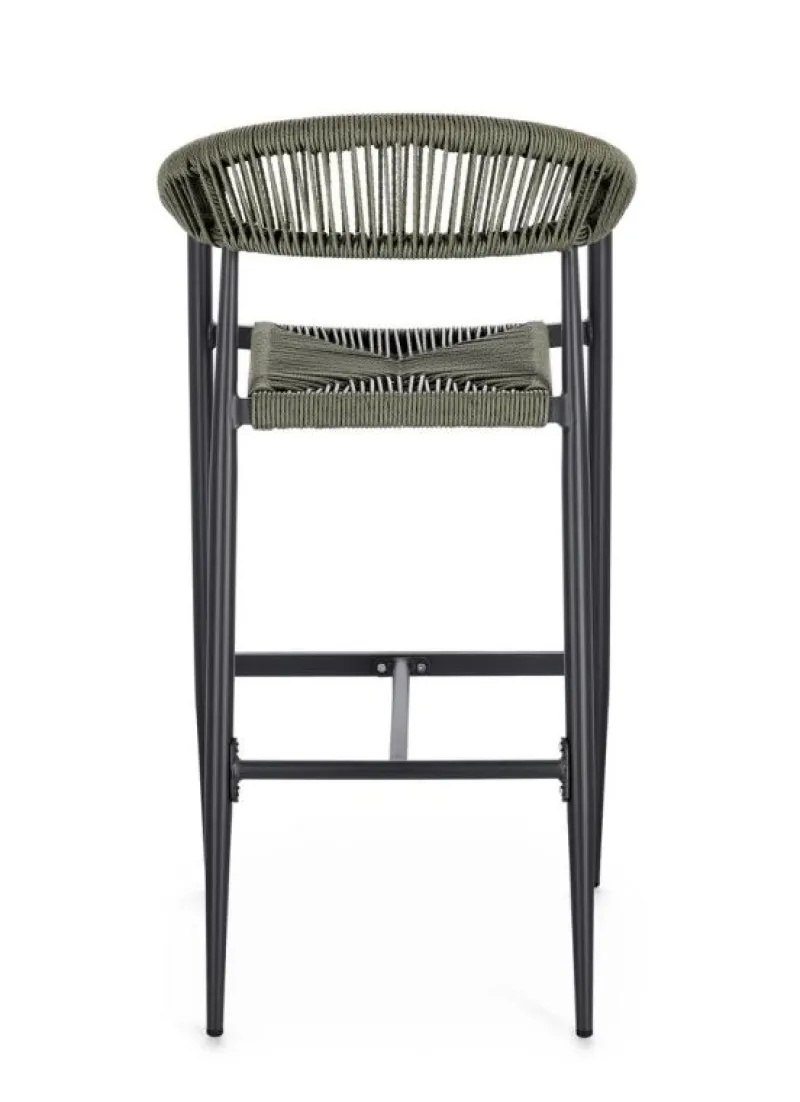 Best Bizzotto SGABELLO BAR JANDIA ANTRACITE/VERDE