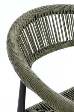 Outlet Bizzotto SGABELLO BAR JANDIA ANTRACITE/VERDE