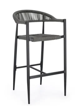 Online Bizzotto SGABELLO BAR JANDIA ANTRACITE/GRIGIO