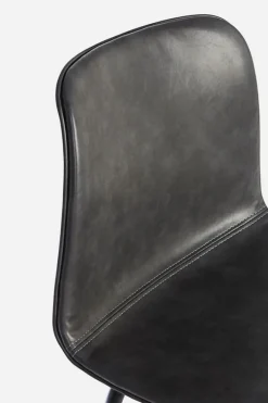 Clearance Bizzotto SGABELLO IN ECOPELLE ANTRACITE - KYRA