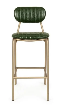 Hot Bizzotto SGABELLO IN ECOPELLE VERDE SCURO - ADDY