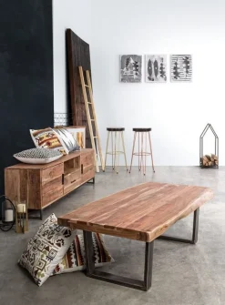 New Bizzotto SGABELLO IN LEGNO COLOR ORO - RAKEL