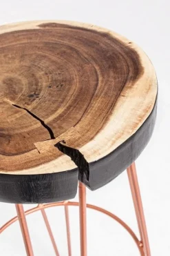 Clearance Bizzotto SGABELLO IN LEGNO RAME - RAKEL