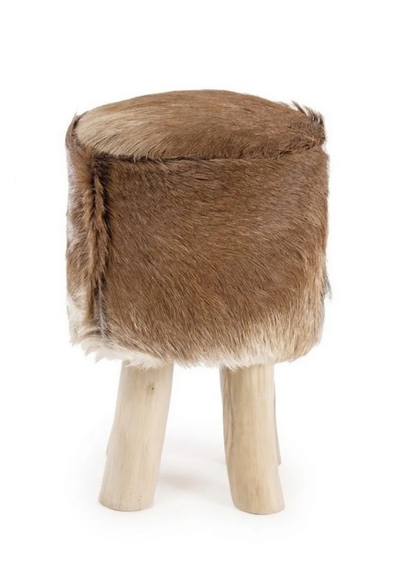 Clearance Bizzotto SGABELLO IN PELLE - MALAK