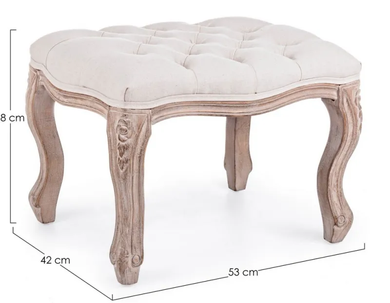 Clearance Bizzotto SGABELLO IN TESSUTO - DIVA