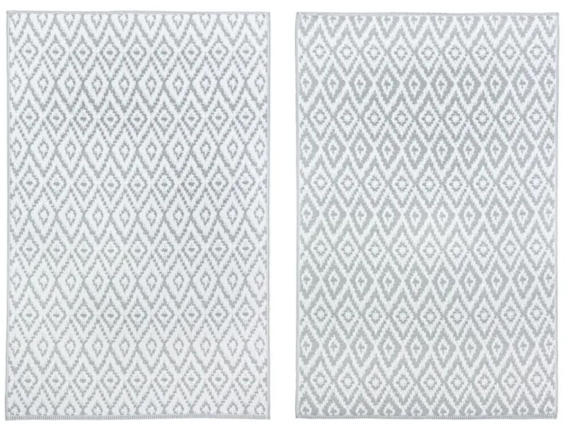 Outlet Bizzotto TAPPETO GRIGIO BIANCO 120X180 - RHOMBUS