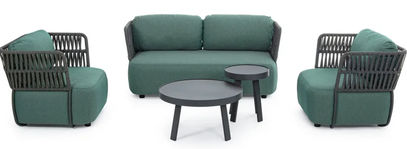 Outlet Bizzotto TAVOLINO D41 ANTRACITE QS22 - SPYRO