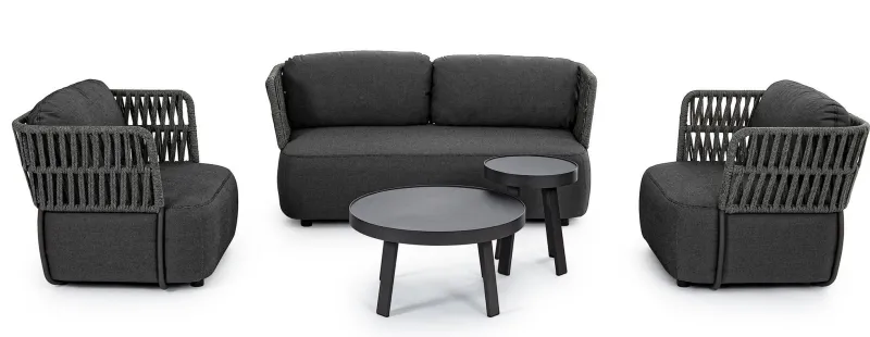 Outlet Bizzotto TAVOLINO D41 ANTRACITE QS22 - SPYRO