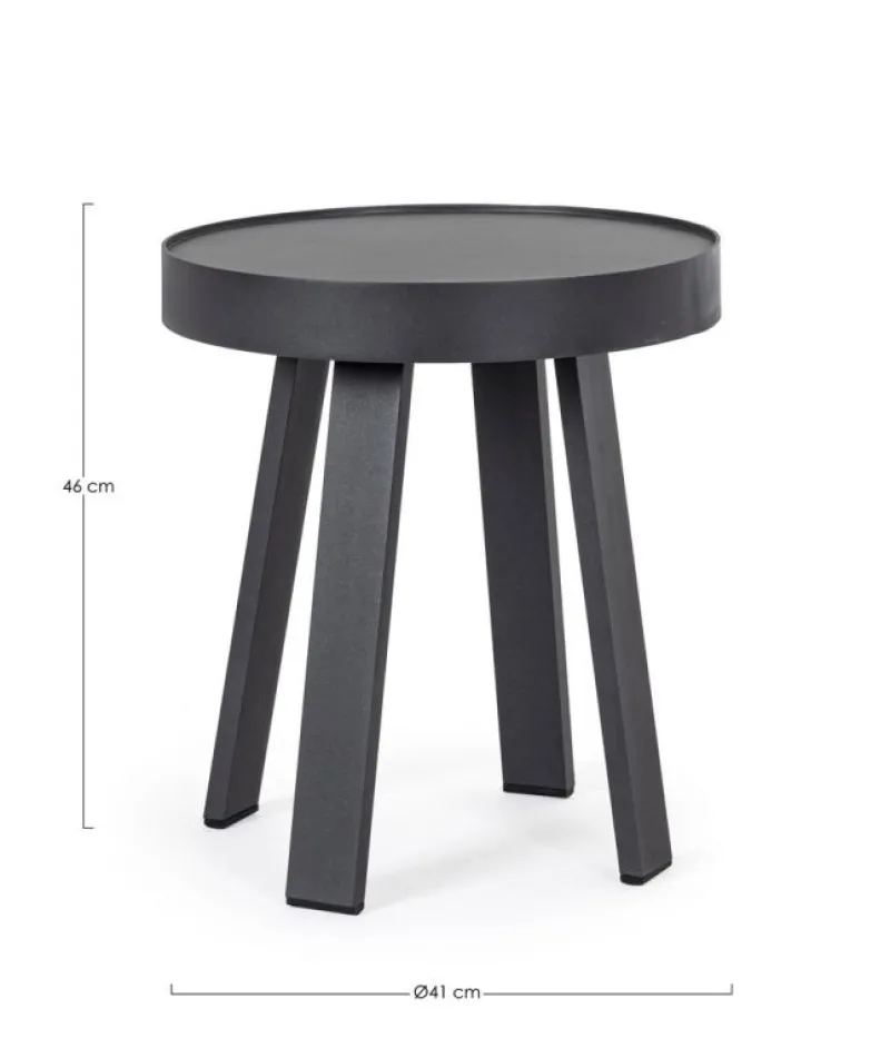 Outlet Bizzotto TAVOLINO D41 ANTRACITE QS22 - SPYRO