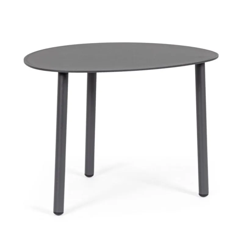 Clearance Bizzotto TAVOLINO IN ALLUMINIO ANTRACITE QS22 - SPARKY
