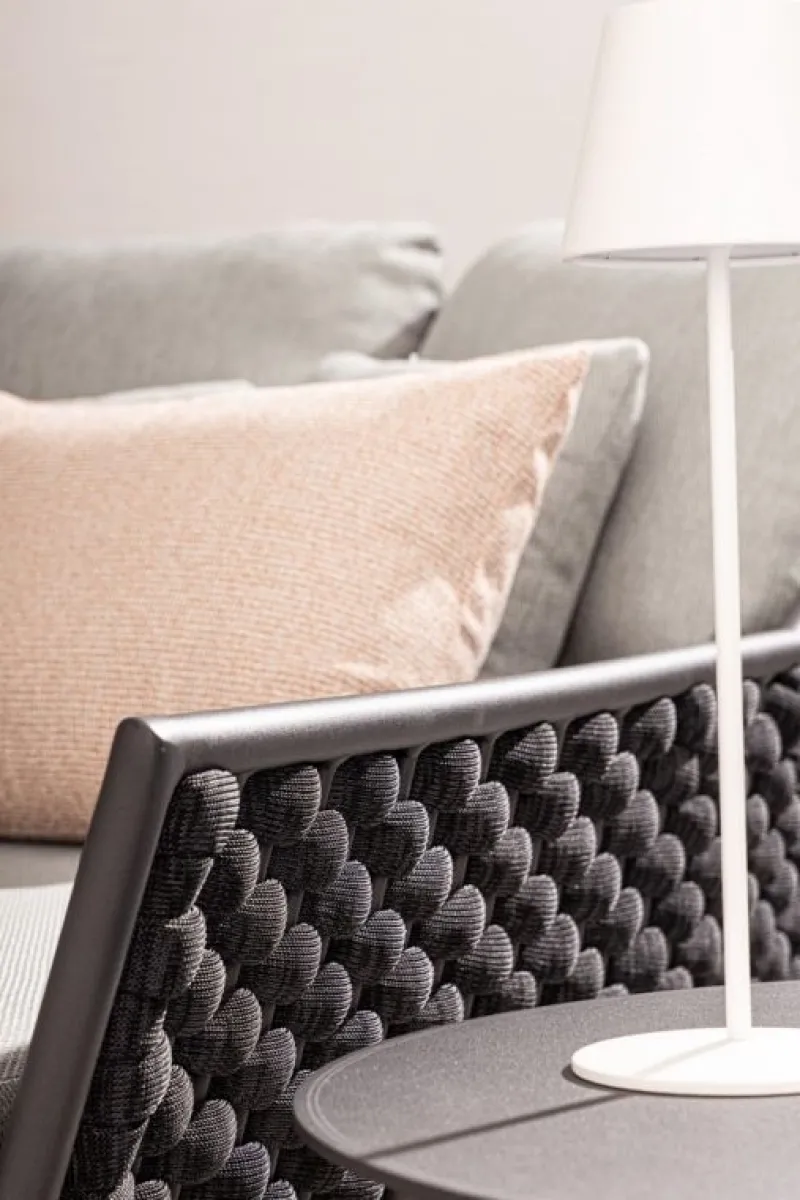 Clearance Bizzotto TAVOLINO IN ALLUMINIO ANTRACITE QS22 - SPARKY