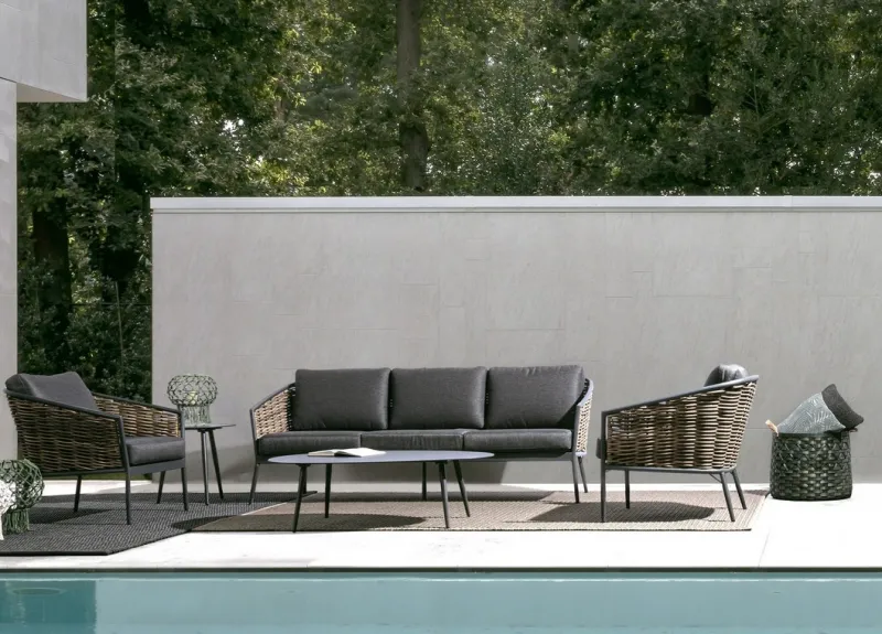 Discount Bizzotto TAVOLINO IN ALLUMINIO ANTRACITE YK13 - RIDLEY