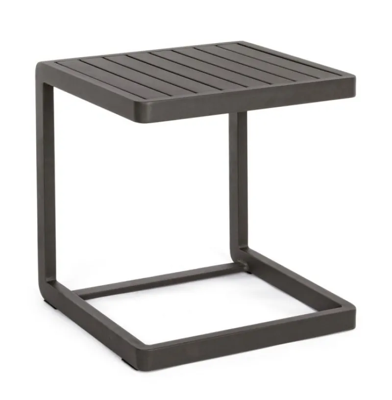 Clearance Bizzotto TAVOLINO IN ALLUMINIO ANTRACITE CX23 - KONNOR