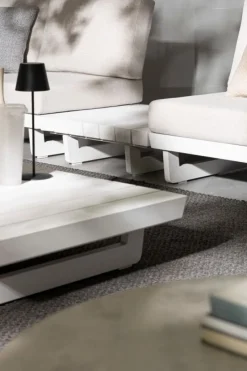 Hot Bizzotto TAVOLINO IN ALLUMINIO BIANCO WG20 - INFINITY