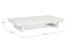 Hot Bizzotto TAVOLINO IN ALLUMINIO BIANCO WG20 - INFINITY