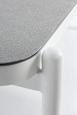 Online Bizzotto TAVOLINO IN ALLUMINIO BIANCO WG20 - FLORENCIA