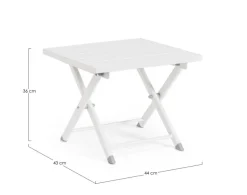 Sale Bizzotto TAVOLINO IN ALLUMINIO BIANCO - TAYLOR