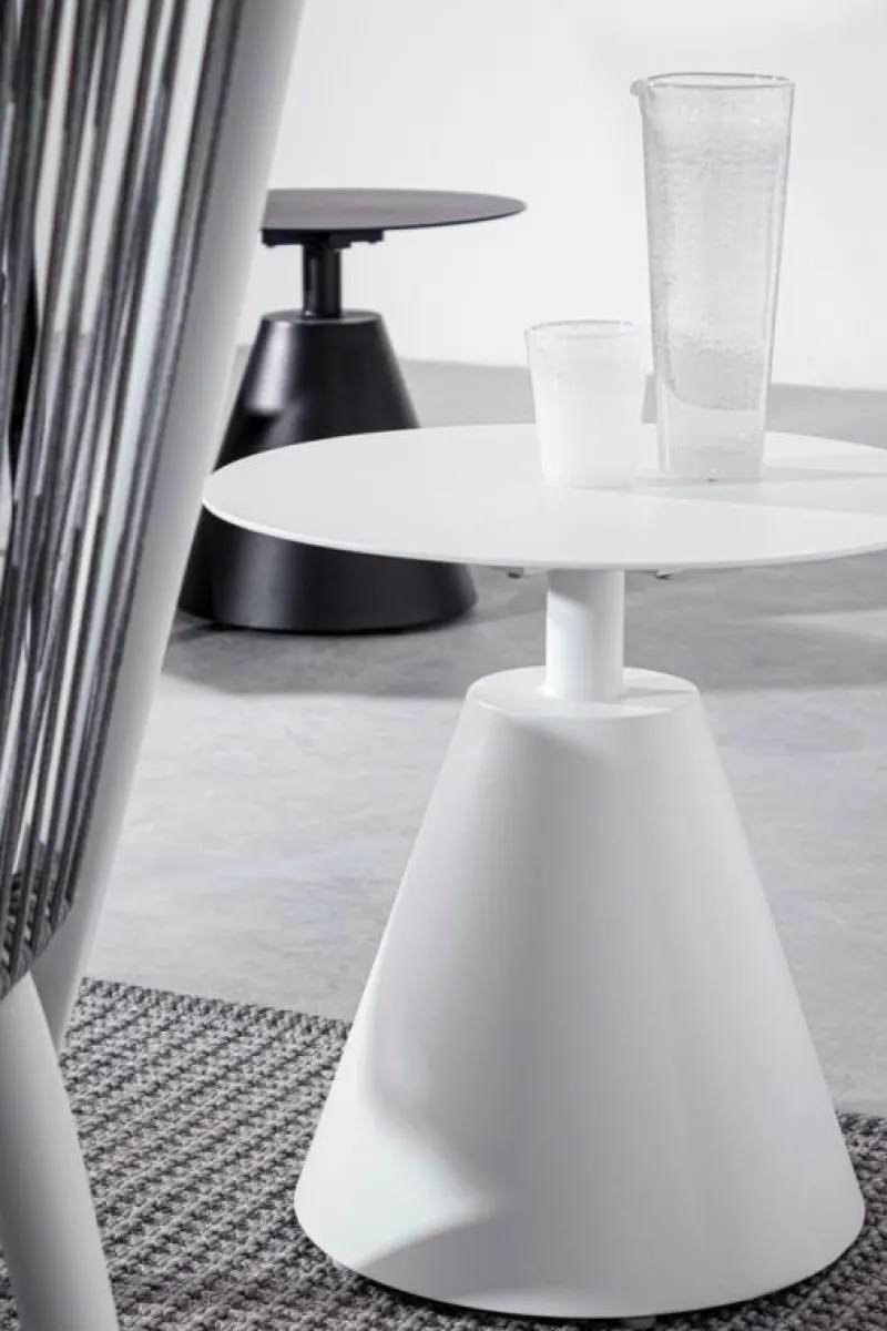 Best Bizzotto TAVOLINO IN ALLUMINIO D50 BIANCO XK04- ALOHA