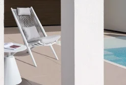 Best Bizzotto TAVOLINO IN ALLUMINIO D50 BIANCO XK04- ALOHA