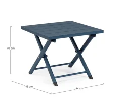 Best Bizzotto TAVOLINO IN ALLUMINIO NAVY - TAYLOR