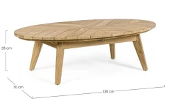 Online Bizzotto TAVOLINO IN TEAK - COACHELLA