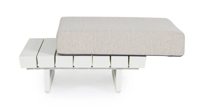 Outlet Bizzotto TAVOLINO MODULARE IN ALLUMINIO BIANCO WG20 - INFINITY