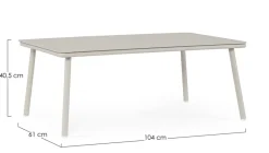 Outlet Bizzotto TAVOLINO SPIKE 104X61 AGATE QS26