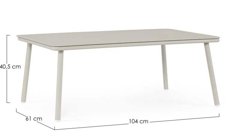 Outlet Bizzotto TAVOLINO SPIKE 104X61 AGATE QS26