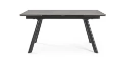 Outlet Bizzotto TAVOLO ALL. JARKKO 160-240X90 NERO