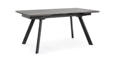 Outlet Bizzotto TAVOLO ALL. JARKKO 160-240X90 NERO