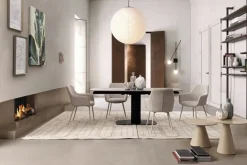 Bizzotto TAVOLO ALL. JEREMIAS 140-200X80 NERO