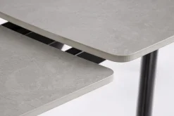 Discount Bizzotto TAVOLO ALL. RAILI 119.5/180X85 NERO/GRIG