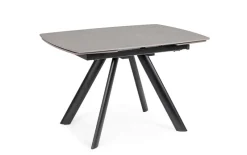 Discount Bizzotto TAVOLO ALL. RAILI 119.5/180X85 NERO/GRIG