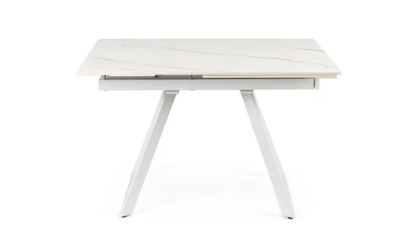 Clearance Bizzotto TAVOLO ALL. REETA 120/180X90 BIANCO/BIAN