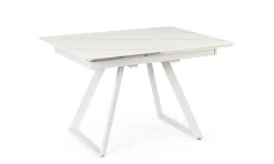 Clearance Bizzotto TAVOLO ALL. REETA 120/180X90 BIANCO/BIAN