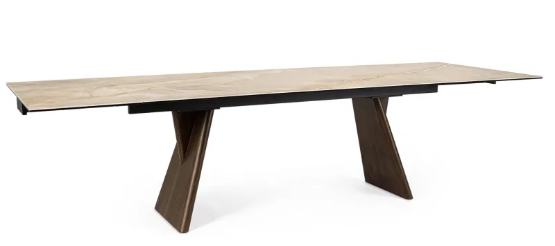 New Bizzotto TAVOLO ALL.MAIKKI 200/300X100 NOCE/ONICE