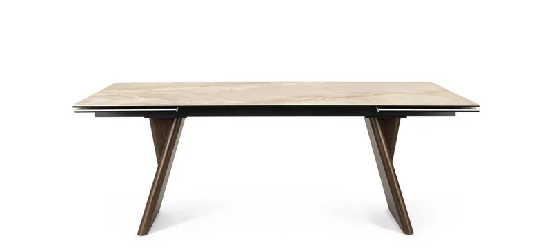 New Bizzotto TAVOLO ALL.MAIKKI 200/300X100 NOCE/ONICE