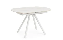 Discount Bizzotto TAVOLO ALL.RAITA 119/178X89.4 BIANCO/BIA