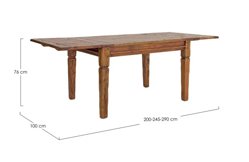 New Bizzotto TAVOLO ALLUNGABILE 200/290 - CHATEAUX