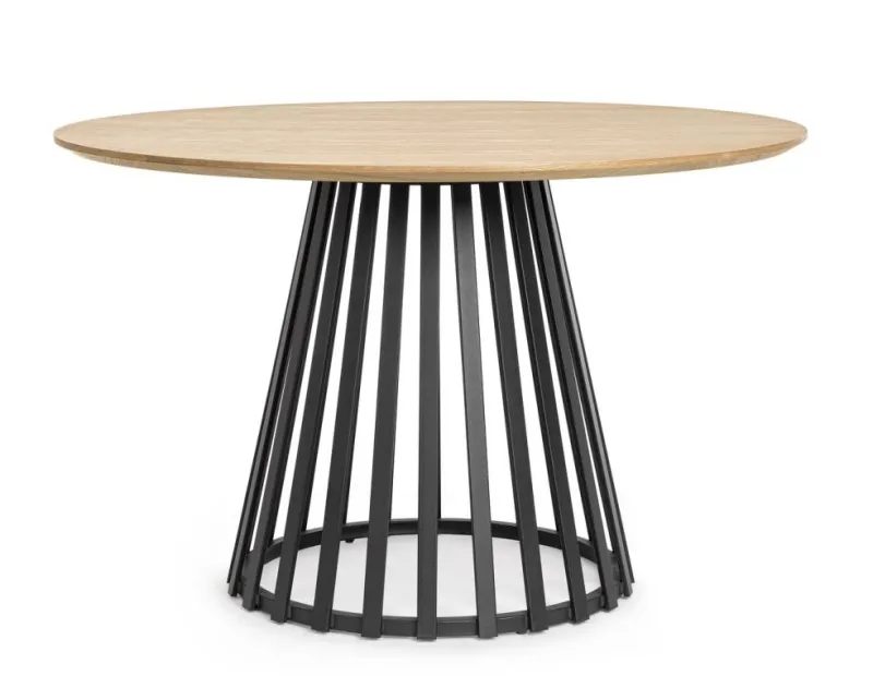 Discount Bizzotto TAVOLO CILLIAN D120 NERO/NATURAL
