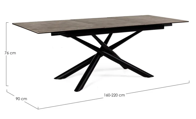 Discount Bizzotto TAVOLO CON PIANO IN CERAMICA - SEYFERT