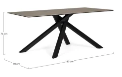 Discount Bizzotto TAVOLO CON PIANO IN CERAMICA - MESSIER