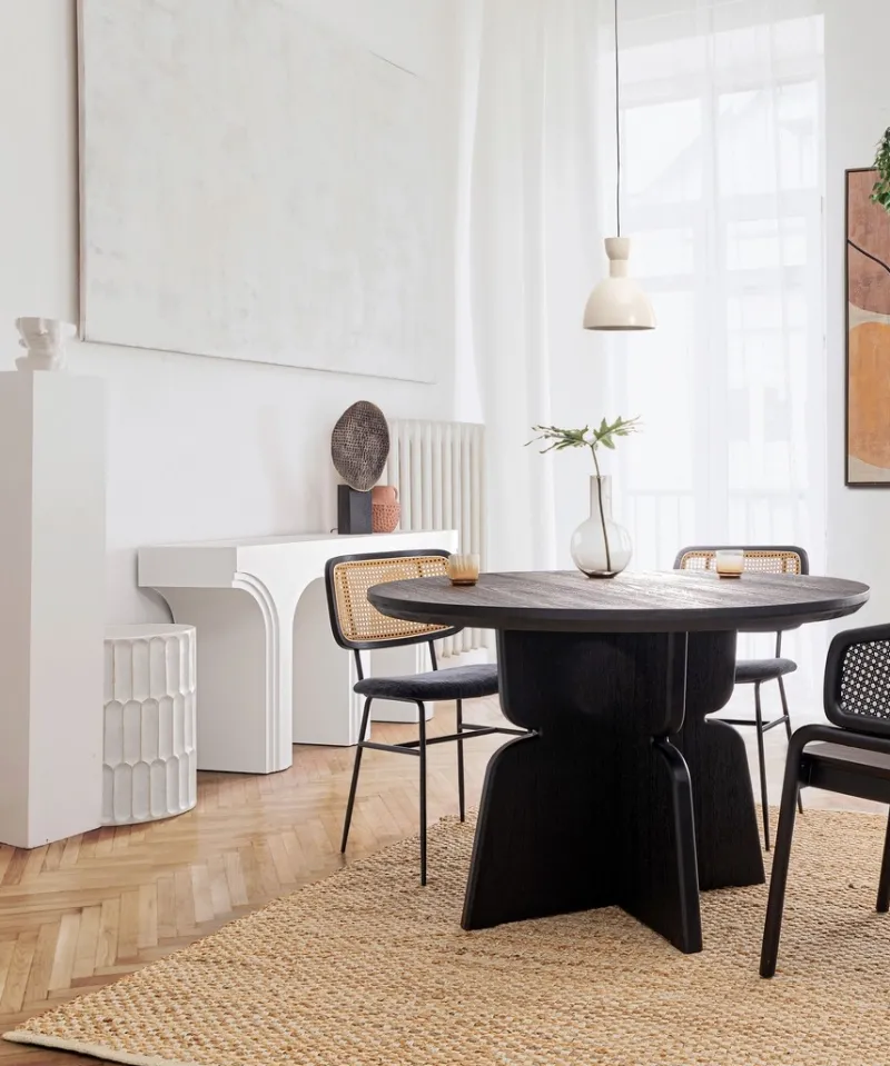 Discount Bizzotto TAVOLO EMPIRE D120 NERO