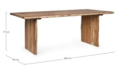 Discount Bizzotto TAVOLO FISSO IN LEGNO - ENEAS