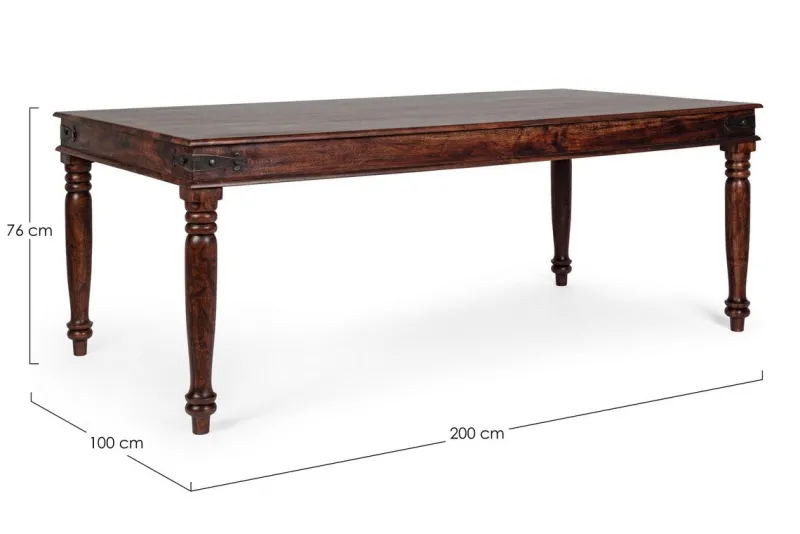 Discount Bizzotto TAVOLO FISSO IN LEGNO - JAIPUR