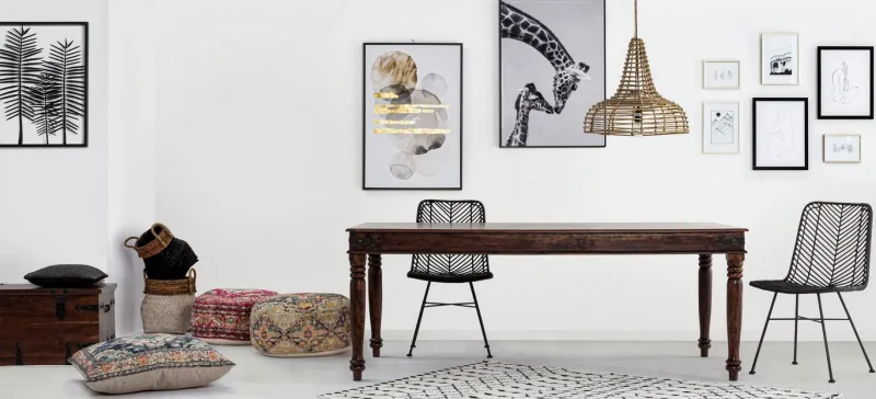 Discount Bizzotto TAVOLO FISSO IN LEGNO - JAIPUR